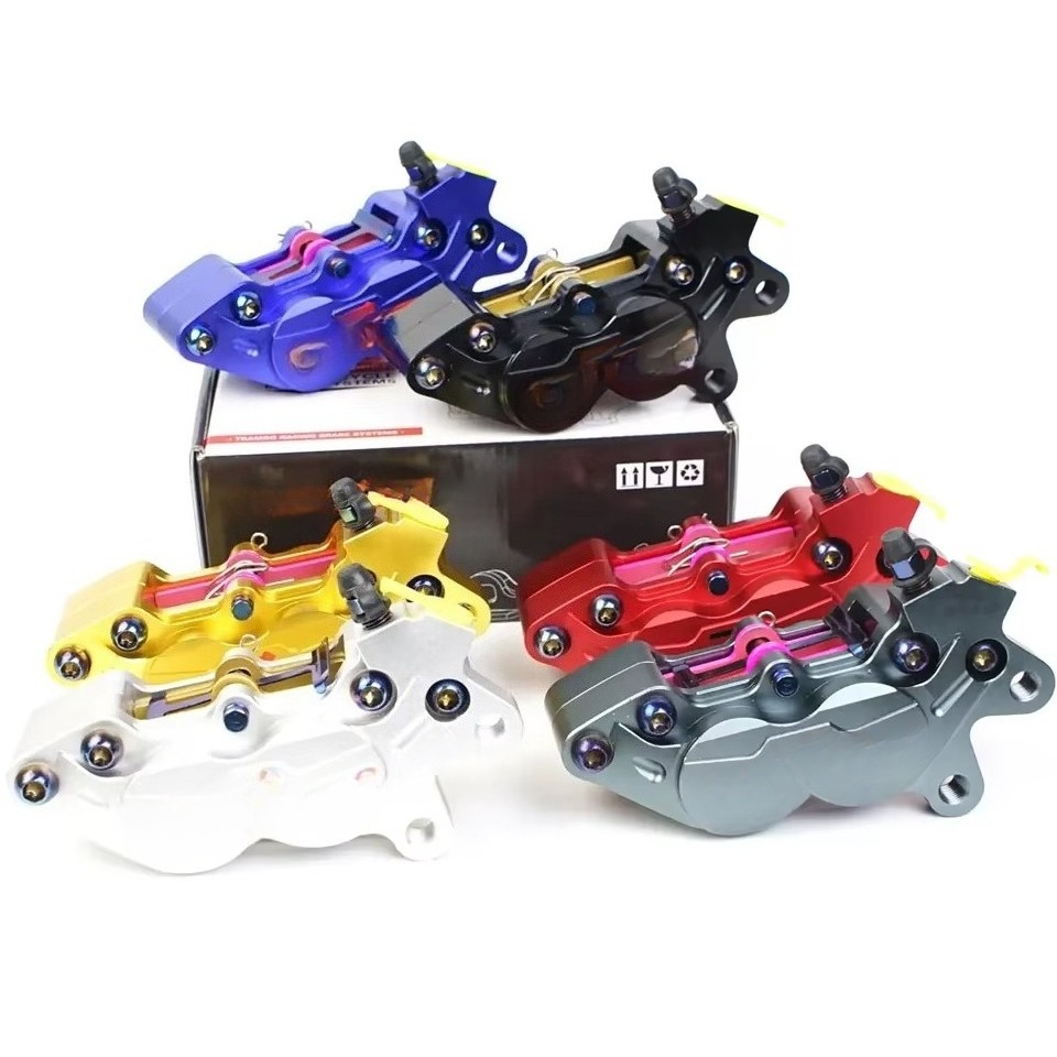 Brake Disc Motorcycle - オフロード車用改造パーツ CNC加工アルミニウム合金製バイク用ディスクブレーキキャリパー 4ピストン 中国製
