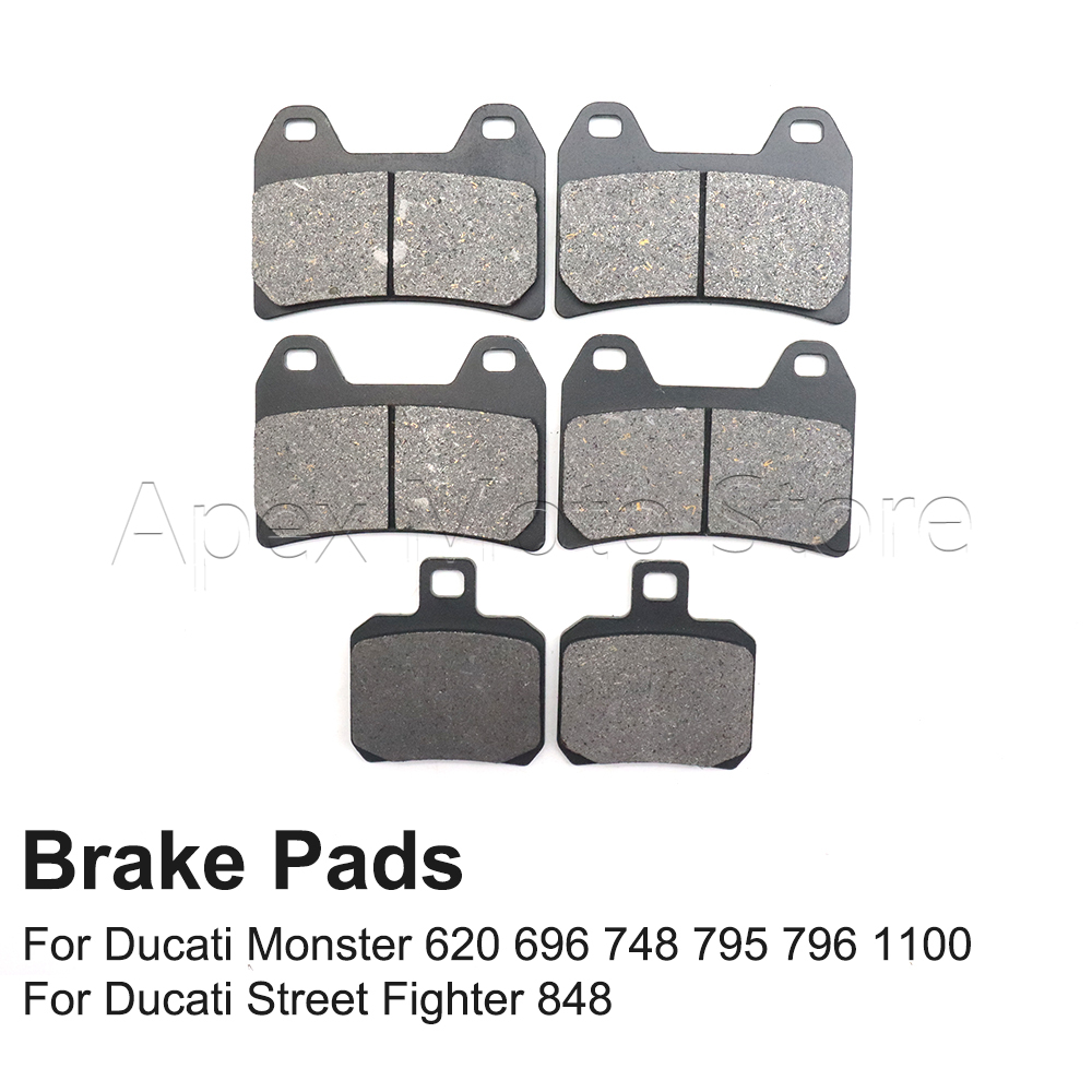 Motorcycle Brake Pads - オートバイアクセサリーフロントリアブレーキパッドドゥカティモンスター 620 696 748 795 796