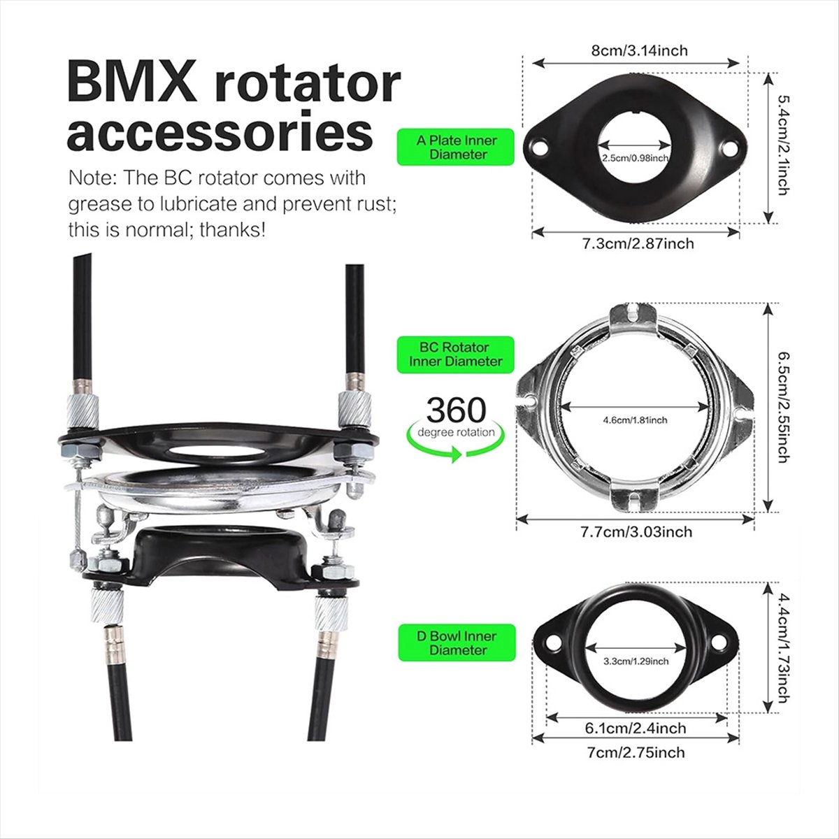 Brake Rotor - A61P バイク ジャイロ ブレーキ ケーブル フロント