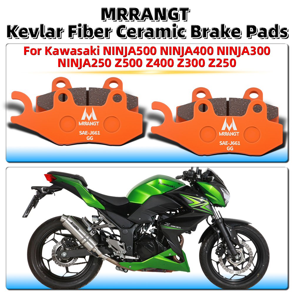 Carbon Ceramic Motorcycle Brake Rotor - オートバイセラミックブレーキパッドカワサキ NINJA500 NINJA400 NINJA300 NINJA250 Z500