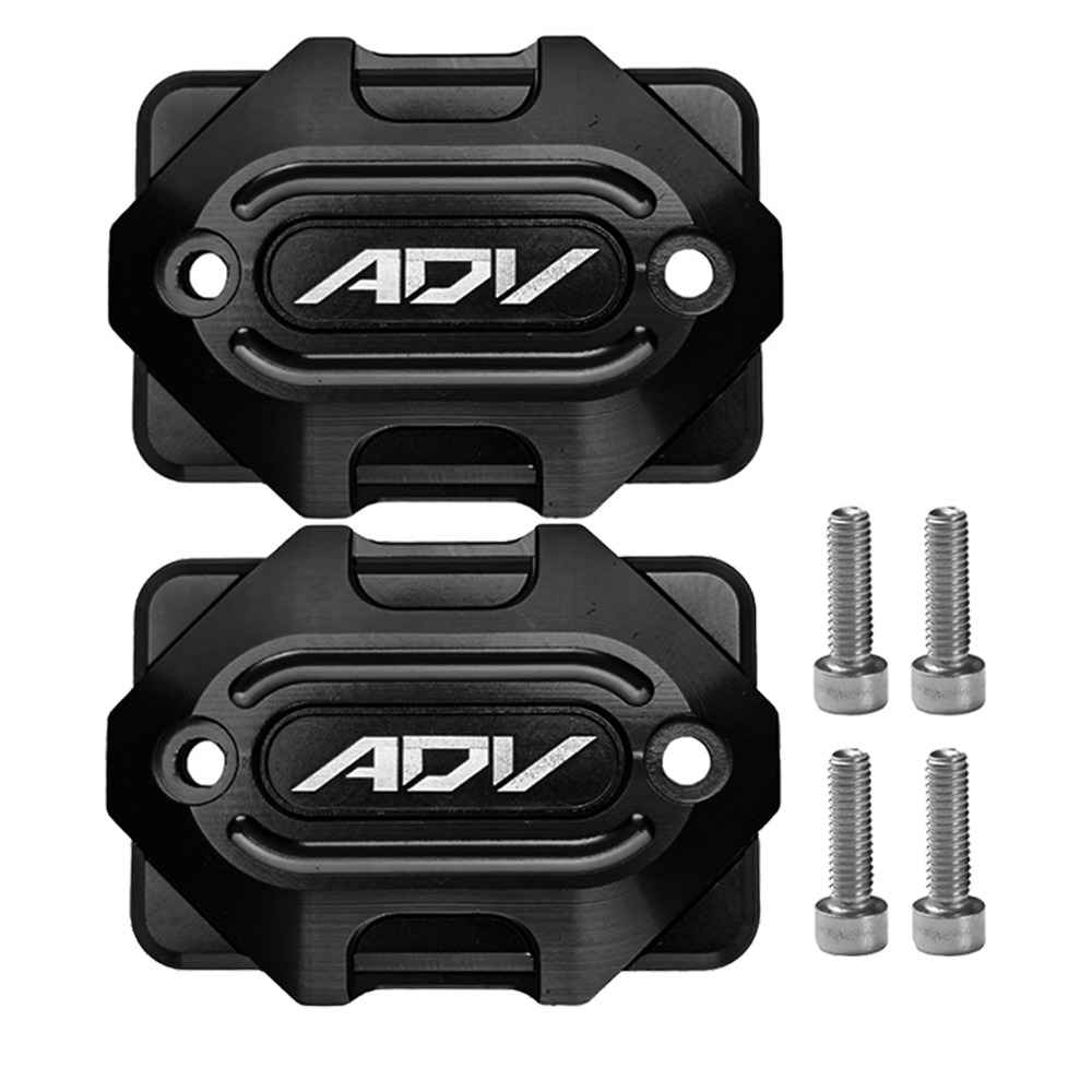 Brake Fluid - 2個入りアルミ合金製バイクオイルカップ蓋、ネジ付きで耐久性向上、ブレーキフルードリザーバーキャップ、プレミアム品質