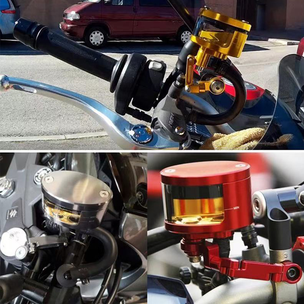 ユニバーサルオートバイブレーキクラッチ流体リザーバーカップブ - Motorcycle Brake Cable のレビューと価格