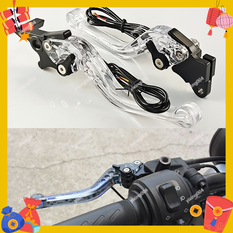 LEDライトブレーキクラッチレバー、フロントリアディスクドラ - Brake Disc Motorcycle のレビューと価格