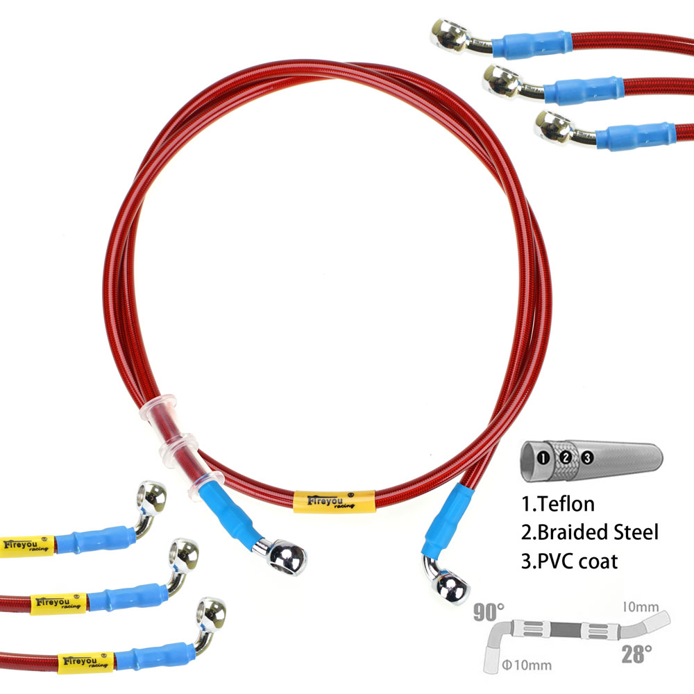 スズキカワサキおよびヤマハ用油圧ブレーキホース,ドットライン - Brake Line Motorcycle のレビューと価格