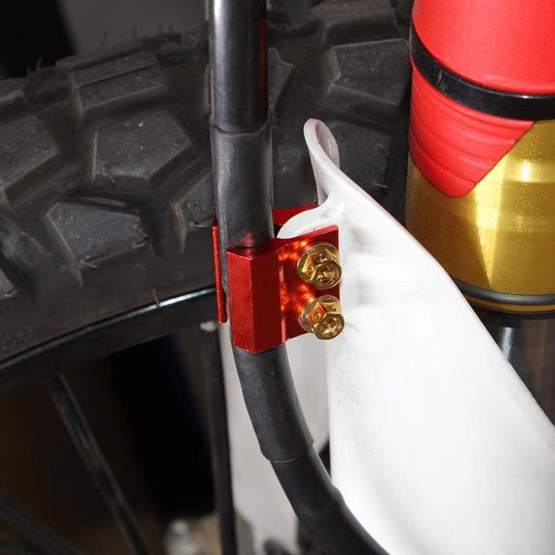 オートバイフロントブレーキラインホルダーホースクランプ交換用 - Brake Line Motorcycle のレビューと価格